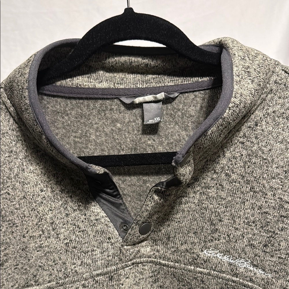 Eddie Bauer Men’s Snap Neck Pullover Sweatshirt – XXL - Picture 3 of 6